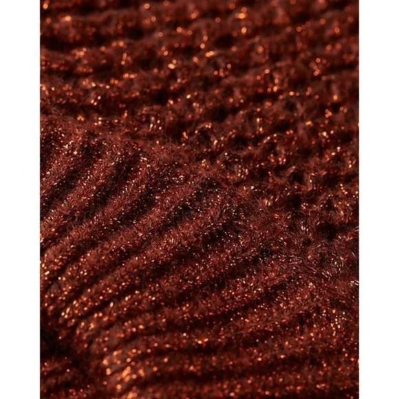 Express Chunky Balloon Sleeve Mock Neck Sweater M - Picture 4 of 5